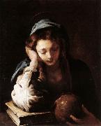 FETI, Domenico The Repentant St Mary Magdalene dfr oil painting